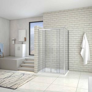160x190cm Douchecabine Schuifdeur,70cm Douchewand,5mm helder veiligheidsglas