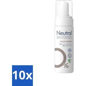 10 x Neutral - Gezichtsreiniger - Gevoelige huid - Face Wash Parfumvrij - 150 ml - Huidverzorging - Dermatologisch Getest