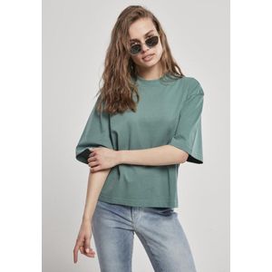 Urban Classics - Organic Oversized Dames T-shirt - 2XL - Groen