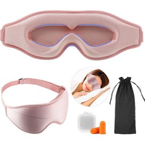 Goodivery ® 3D Comfortabele Slaapmasker voor Vrouwen en Kinderen met Verstelbare Band en Neusvorm