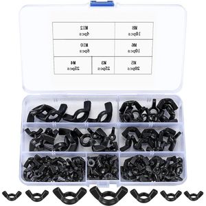 Vlindermoeren Set van 100 stuks - Koolstofstaal - Elektronica - 100 stuks Zwart