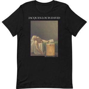 Caspar David Friedrich 'De Wandelaar boven de Nevelzee' (""Wanderer Above the Sea of Fog"") Beroemd Schilderij T-Shirt | Unisex Klassiek Kunst T-shirt | Zwart | S