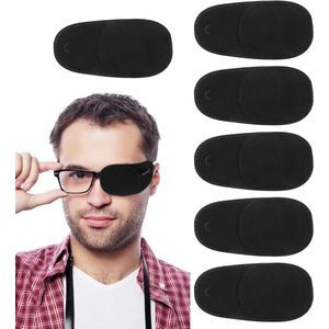 6 stuks herbruikbare ooglapjes voor volwassenen - comfortabele linker of rechter enkele oogpatches - professionele medische oogbedekking voor de behandeling van luie amblyopie