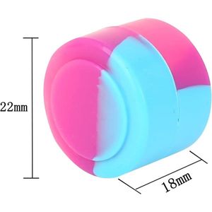 Siliconen Wax Concentraten Dab Container Potten - Meerkleurig - set van 5 - 2ml