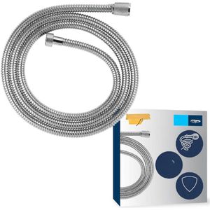 VitalioFlex Metalen Doucheslang 2 Meter - Hittebestendig Met Anti-Torsiesysteem - Universele Aansluiting - QuickFix Installatie - Sterk En Flexibel Metaal - 22103000
