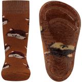 Ewers - Antislipsok - Donkerbruin/Beige - Siliconenzool