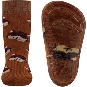 Ewers - Antislipsok - Donkerbruin/Beige - Siliconenzool