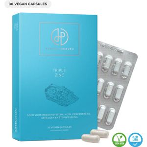 Perfect Health - Bisglycinaat Zink Capsules 25mg - 30 Stuks - Methionine - Vegan