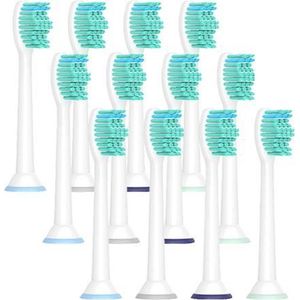 12 Opzetborstels voor elektrische tandenborstels van Philips Sonicare
