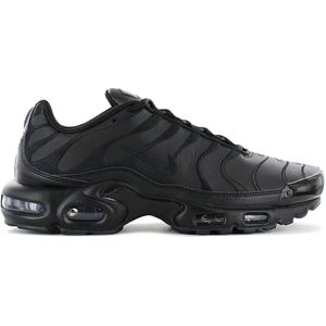 Nike Air Max Plus TN Leather - Triple Black - Heren Sneakers Schoenen Zwart AJ2029-001 - Maat EU 47 US 12.5