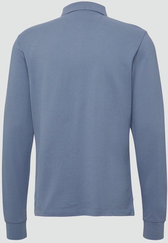 s.Oliver - Shirt - Lichtblauw - Lange Mouw - Polokraag