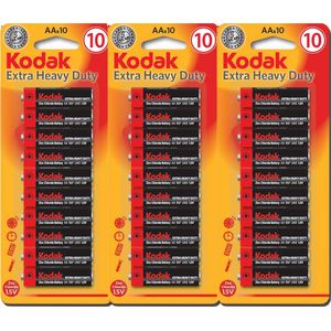 Batterij AAA Batterijen Kodak Extra Heavy Duty Goede kwaliteit Batterijen - Gratis Verzending - Mini Penlite - 30 Stuks