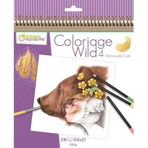 Coloriage Wild 4 - Emmanuelle Colin - Kleurboek voor volwassenen
