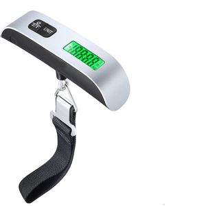 Digitale Kofferweegschaal - Bagageweegschaal tot 50KG - Hangweegschaal met Weeghaak - LCD Scherm - Compact & Lichtgewicht - Precisie & Draagbaar