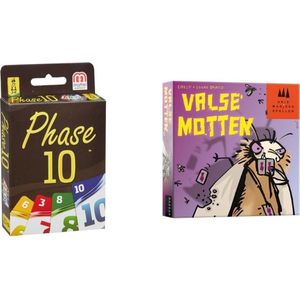 Spellenbundel - Kaartspel - 2 stuks - Phase 10 & Valse Motten