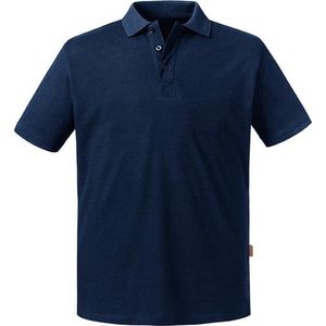 Russell - Pure Organic Polo - Donkerblauw - 100% Biologisch Katoen - 3XL