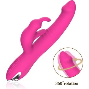 Playbird® - Flipper - rabbit vibrator - roterende kop - buigbaar - roze