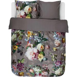 ESSENZA Fleur Dekbedovertrek Taupe - Lits-Jumeaux XL – 260x200/220 cm