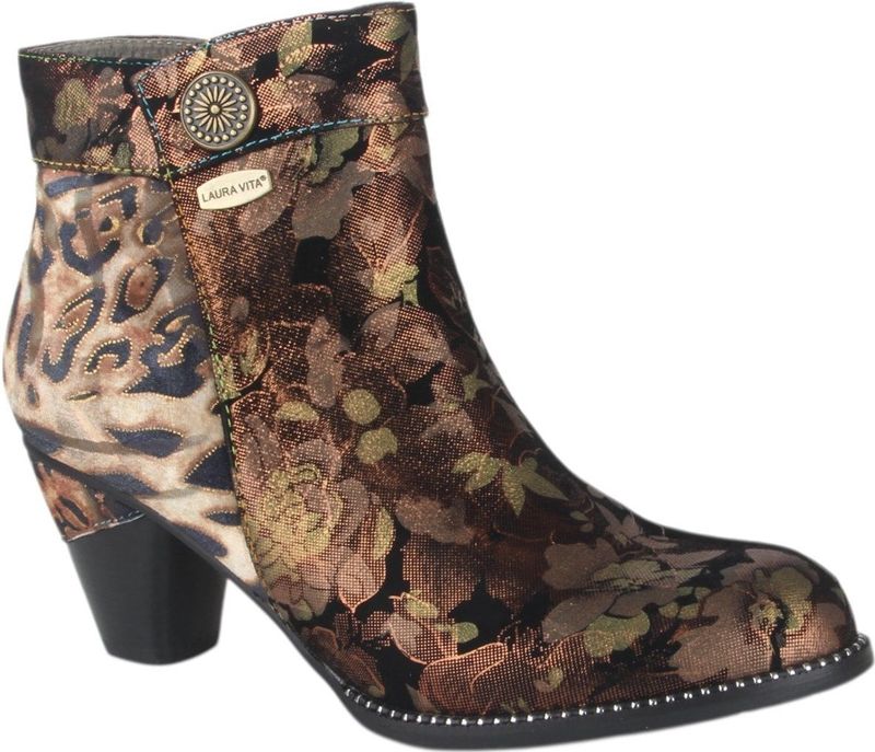 Laura Vita - Alcizeeo 17 - Enkellaars - Bronze - Blokhak 5,5 cm