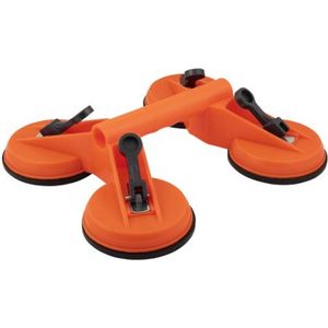 Topgear - Zuignapset Quattro - Glasdrager - Maximale Tillast 130 kg