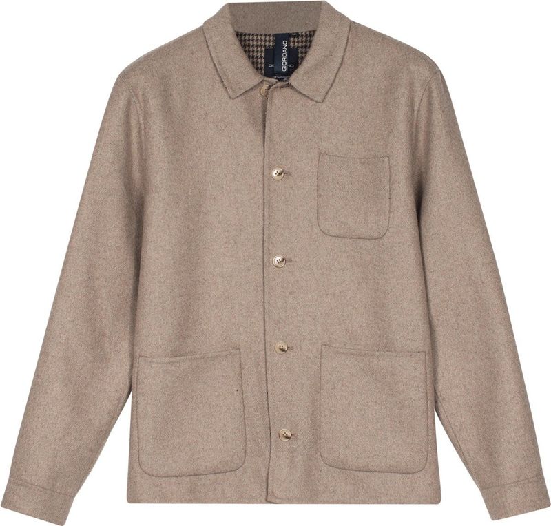 Giordano – Mano Overshirt – Heren – Tussenjas - Donkerbruin – 527520-80