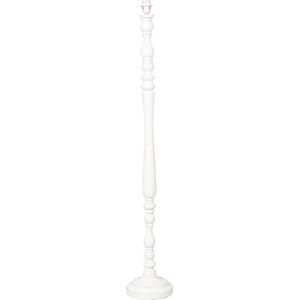 Lampenvoet Vloerlamp Ø 22*135 cm E27/max 1*60W Wit Hout Rond Lampvoet