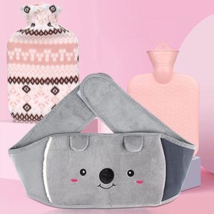 Warmwaterkruik met riem, 3 stuks warmtegordel rug, 1 liter warmwaterkruikriem, menstruatiewarmwatergordel, warmwaterkruik met hoes, koala dier hot water bottle klein voor rug, buik en nek
