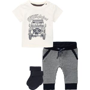 Noppies - Kledingset - 3delig - Broek Thame gestreept - Shirt Hurghada - 1paar sokjes -Maat 56