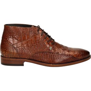 Rehab Barry Croco Nette schoenen - Veterschoenen - Heren - Cognac - Maat 43