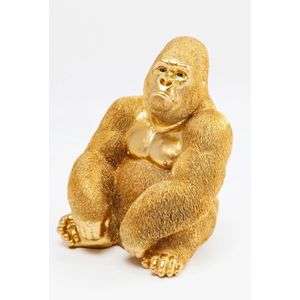 Kare Design - Decoratief Beeld Gouden Gorilla - medium