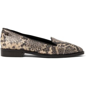 Lazamani - Flora Dames Ballerina Flats Leer Offwhite - Maat 37