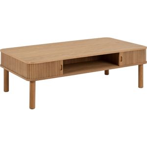 Salontafel Rustam Rechthoek MDF Naturel 130cm - Giga Living