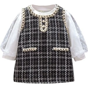 Baby Garden baby jurkje classic chique - zwart wit - maat 80