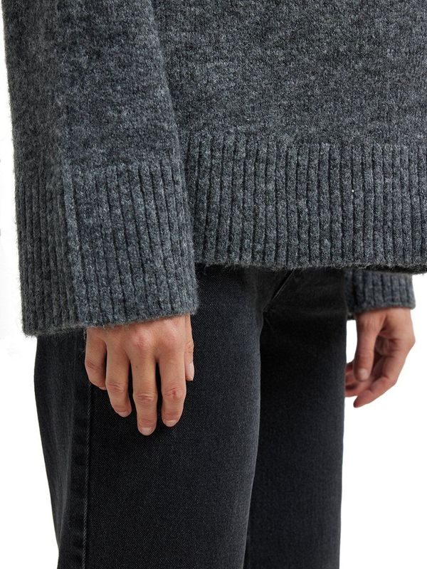 Vertbaudet - Zwangerschapstrui - Antraciet - Ronde Hals - Jersey Breisel