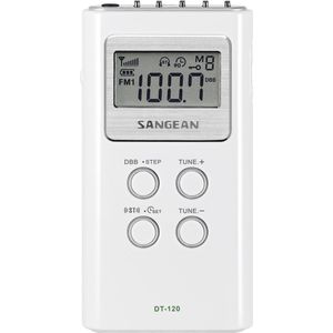 Sangean - DT-120 - Zakradio - Wit - AM/FM - Compact