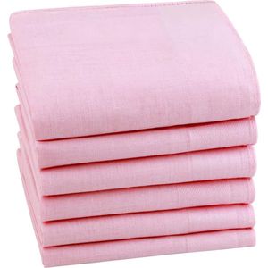 Zakdoeken voor heren, effen stoffen zakdoeken van puur 60S katoen voor dagelijks gebruik, bruiloft, 40 x 40 cm, 6/12 stuks