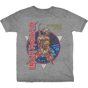 Iron Maiden - Somewhere In Time Heren T-shirt - S - Grijs