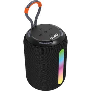 OKOP Bluetooth speaker - Draadloze muziek box - Draagbaar - Compact - Verlichting - Noise Cancelling - Verschillende kleuren - RGB LED - Zwart