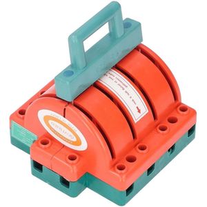 32A 4-polige messchakelaar met dubbele worp - nominaal 32A - Pa ABS Vlamvertragend - driefasige elektrische ontkoppelingsschakelaar - storingsveilige stroomonderbrekers .