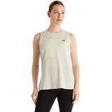 New Balance Sport Essentials Heathertech Mouwloos T-shirt Beige L Vrouw