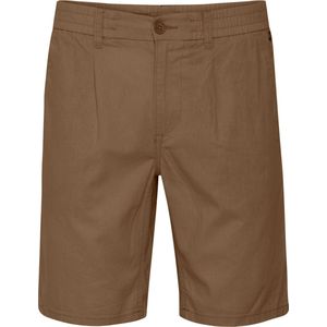 Blend Chino Korte Broek Linnen Katoen Bruin - Maat S