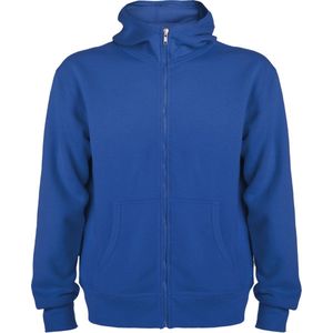 Kobalt Blauw sweatshirt met rits en capuchon model Montblanc merk Roly maat XL