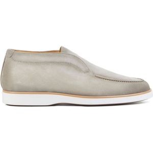 Magnanni Instappers Heren - Instapschoenen / Herenschoenen - Suède - 25121 - Grijs - Maat 42.5