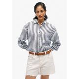 Superdry - Casual Linen Boyfriend - Overhemd - Losse Pasvorm - Lange Mouwen