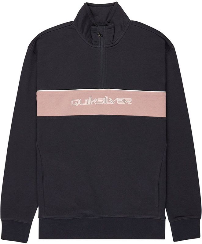 Quiksilver - Eqyft05153 - Sweatshirt - Kleurblok Design - Halve Rits - Comfort Fit