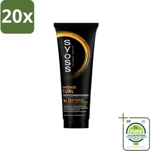 20 x Syoss - Curls - Conditioner - Elastische Krullen - 250 ml - Grootverpakking - Krullen Conditioner - Krullend Haar - Diepe Verzorging - Panthenol - Haarverzorging