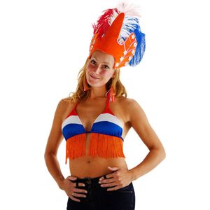 Kinky Pleasure Koningsdag Nederlandse Vlag Orange Bikinitop