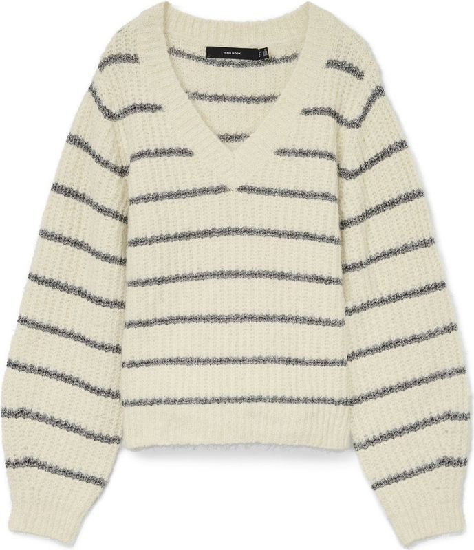 Vero Moda - Vmawesome Shine - Pullover - Ecru - Dessin