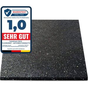 FLOORDIREKT Premium Anti-Trilmat 60x60cm - Made in Germany - Voor Wasmachines, Drogers etc. - Kan op Maat worden gesneden - Verkrijgbaar in 4 Diktes (60 x 60 x 1,97 cm)