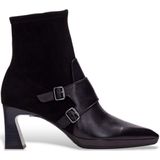 Hispanitas - Atlanta - Leren Enkellaarsjes - Zwart - Casual